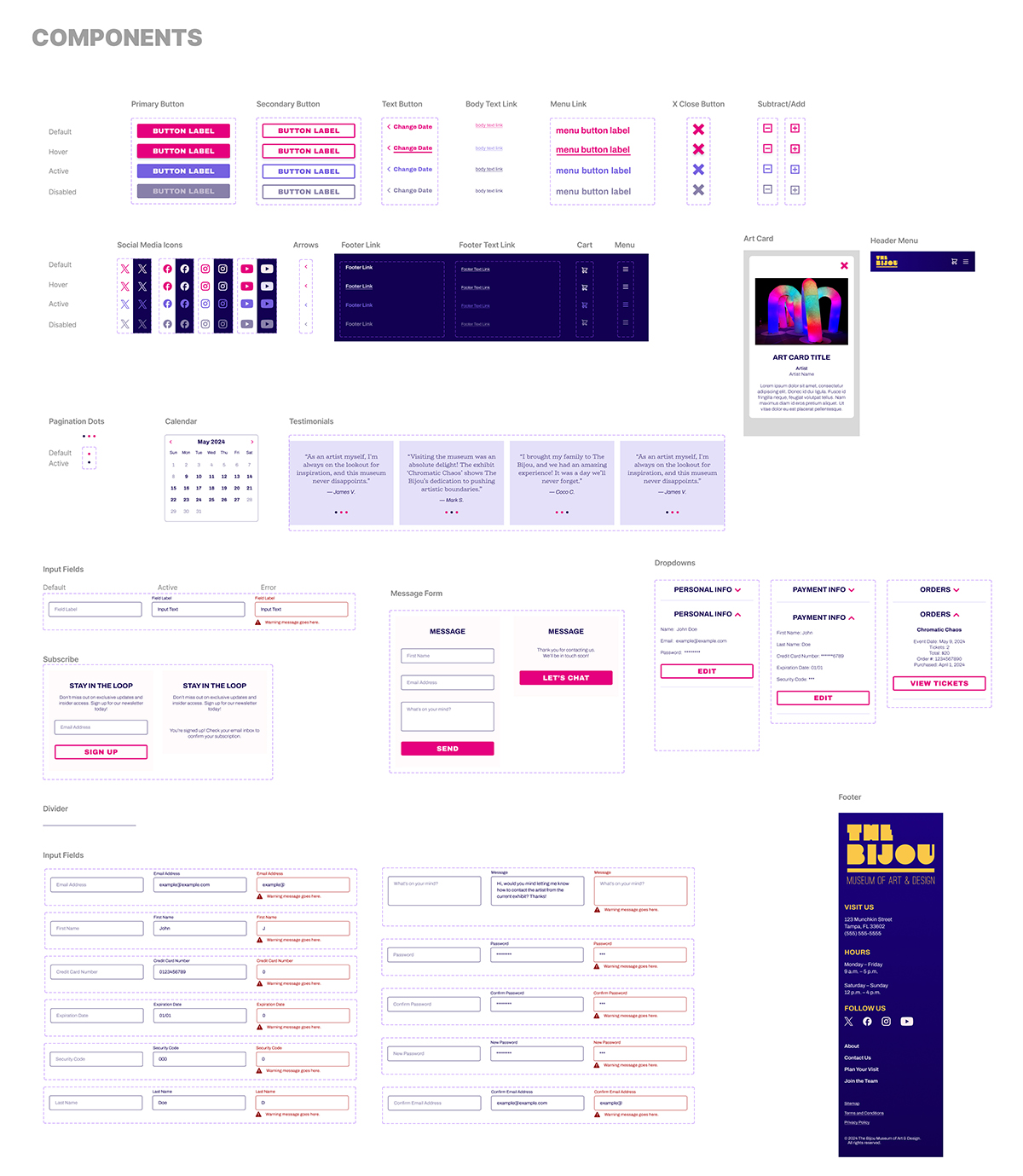 Component Sheet